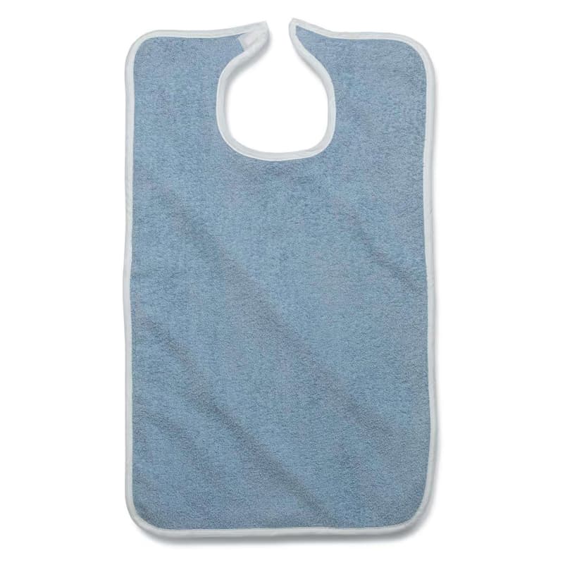 Medline Terry Bib with Hook and Loop Strap, Adult - Image 1