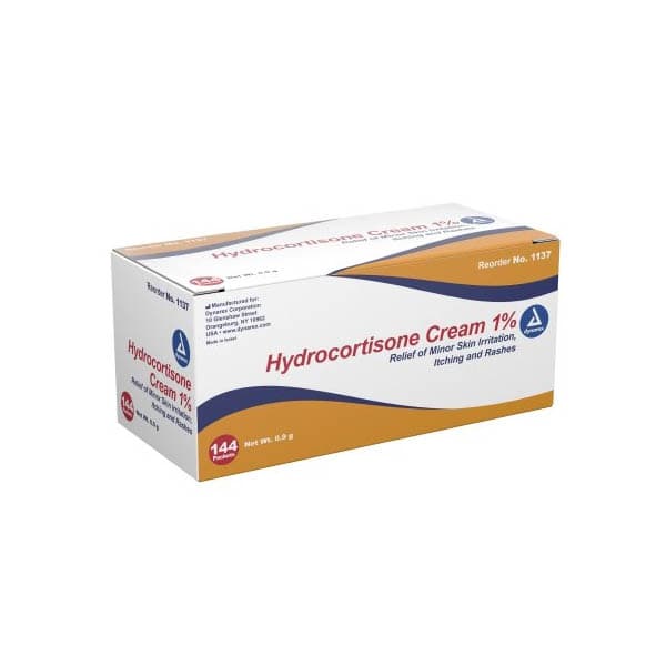 Dynarex Itch Relief Cream, 0.9 Gram - Box of 144 - Image 1