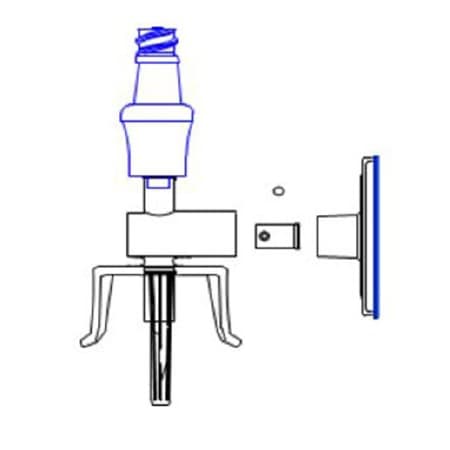 Clave Protected Filter Vial Spike with Skirt - Case of 50 - Image 1