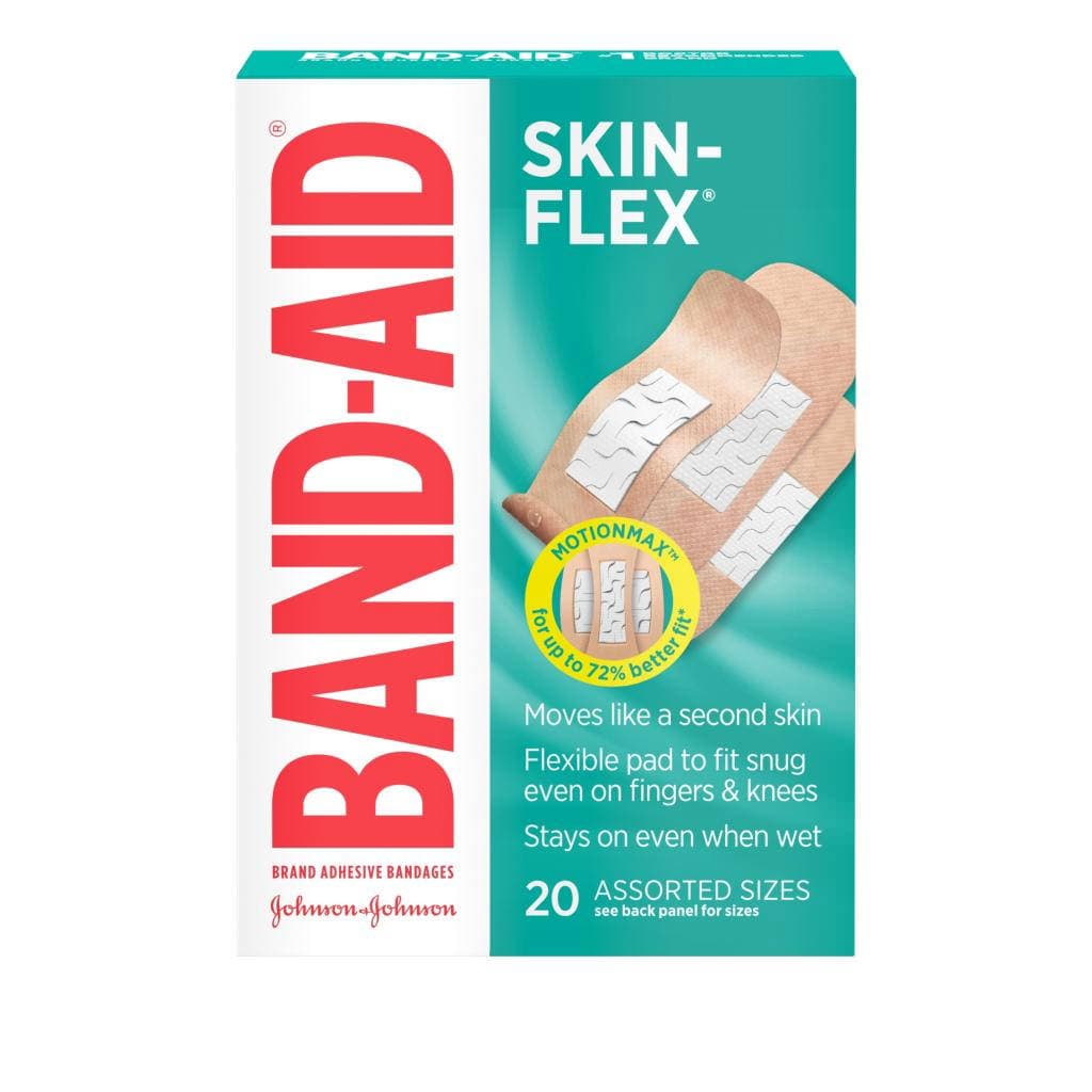 Band-Aid Skin-Flex Flexible Bandage, Assorted Sizes - Box of 20 - Image 1