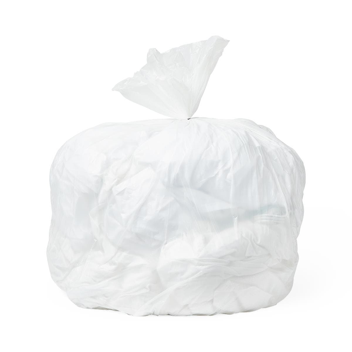 Medline White-density Trash Can Liners, 33 x 39 Inch, Medium, Roll - Case of 250 - Image 1