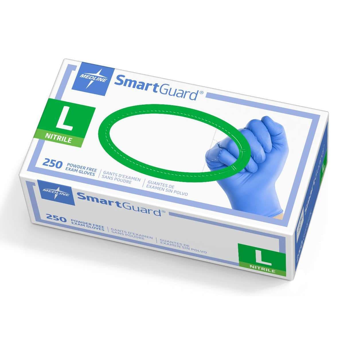 Smartguard Nitrile Exam Gloves, Large - Case of 2500 - Image 1