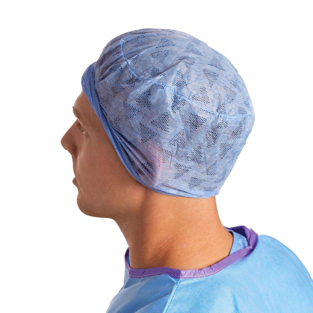 Medline Premium Nonwoven Composite Material Surgical Caps - Image 2