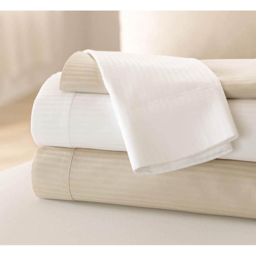 Medline Premium Reverse Sateen Contour Sheets, T310, 60" x 80" x 14", White - 1 Dozen - Image 1