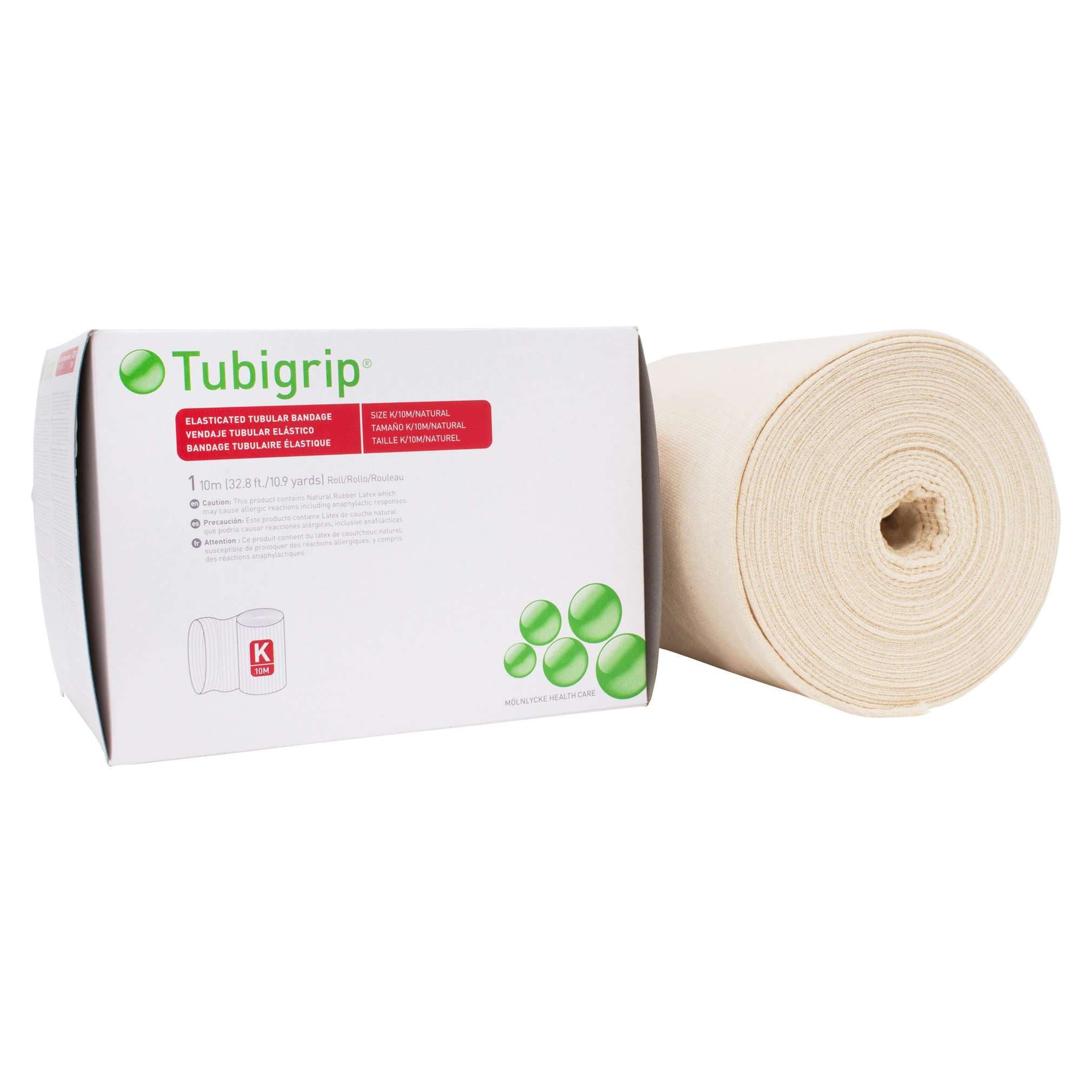 Tubigrip Elastic Tubular Support Bandage Natural, 8-1/4 Inch x 11 Yard, Size K - Each - Image 1