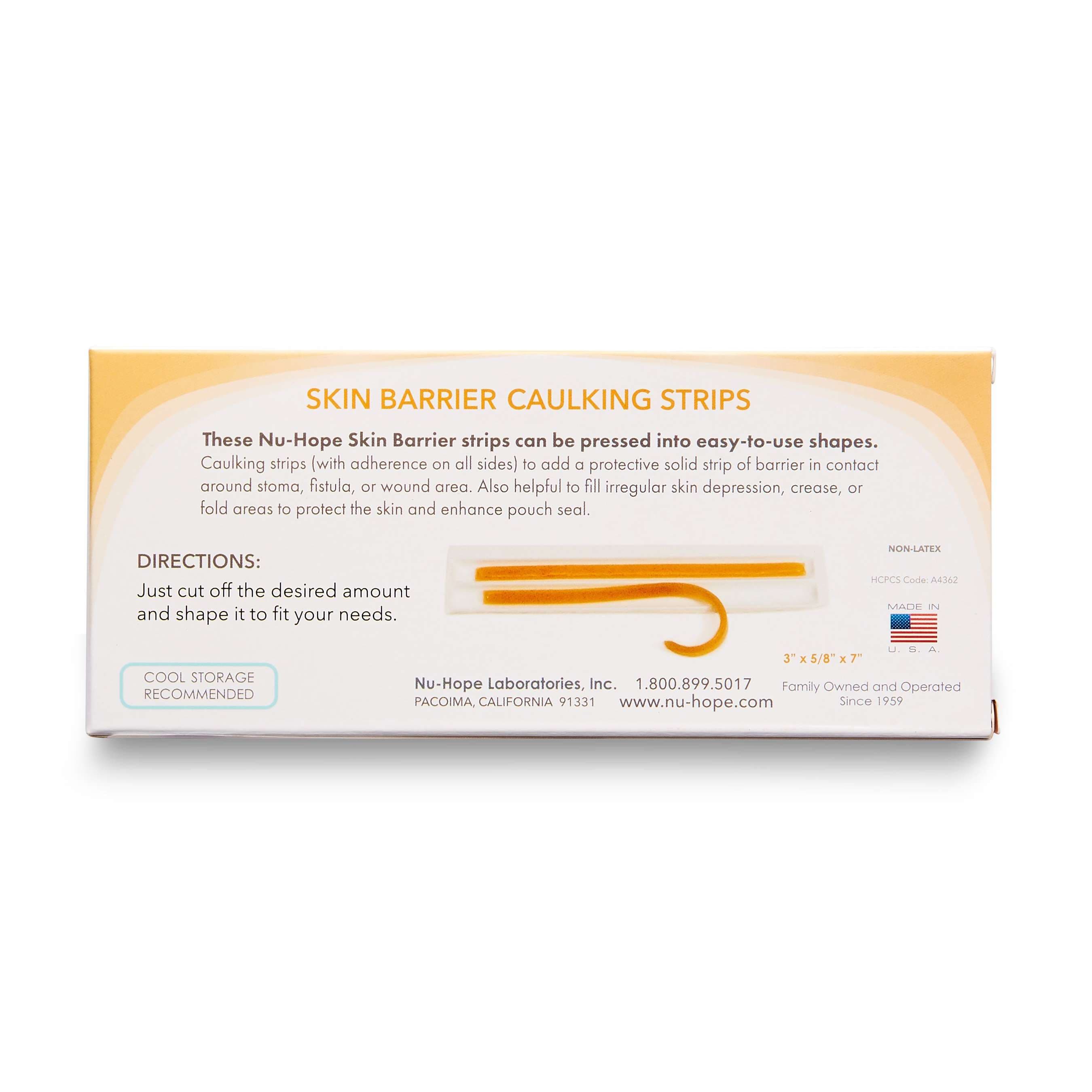 Nu-Hope Extended Wear Skin Barrier #54 Caulking Strips - Package of 10 - Image 3