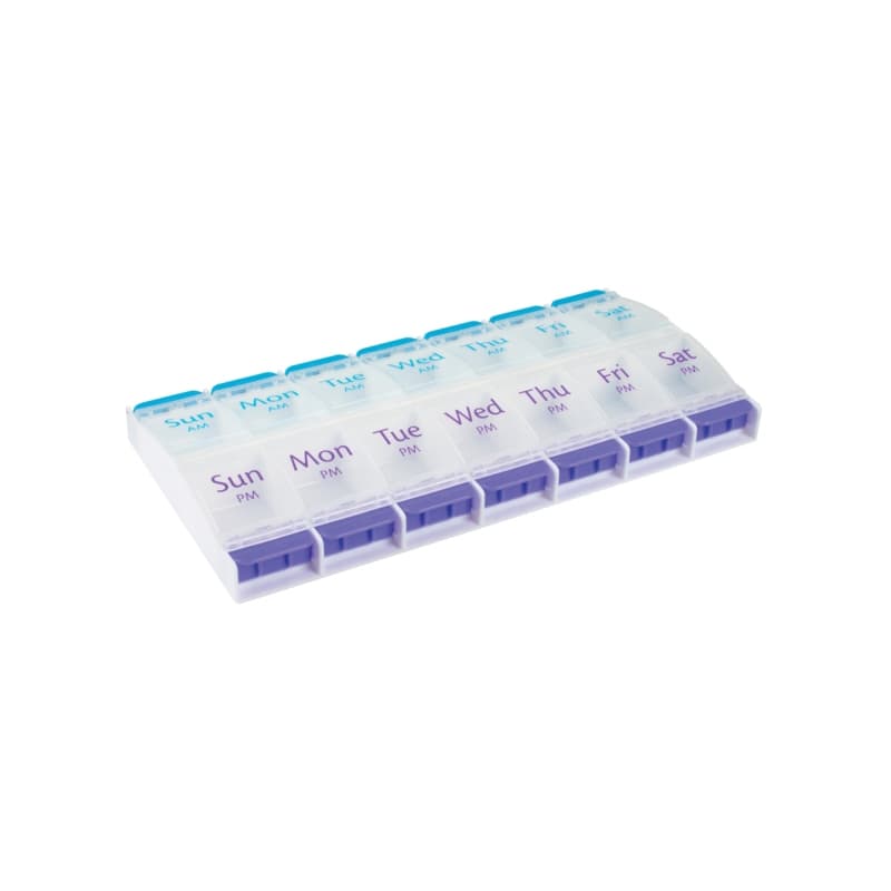 Apothecary 1-Day AM-PM Push Button Pill Reminder, Extra-Large - Each - Image 1