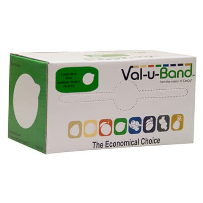 Val-u-Band Low Powder Exercise Band, 6 yard, lime, Medium - Image 1