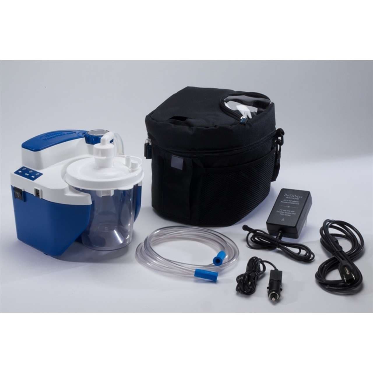 Drive Medical Vacu-Aide Suction Machine with LITHIUM-ION Battery, Disposable Container, Internal Filter and Carry Bag - Image 1
