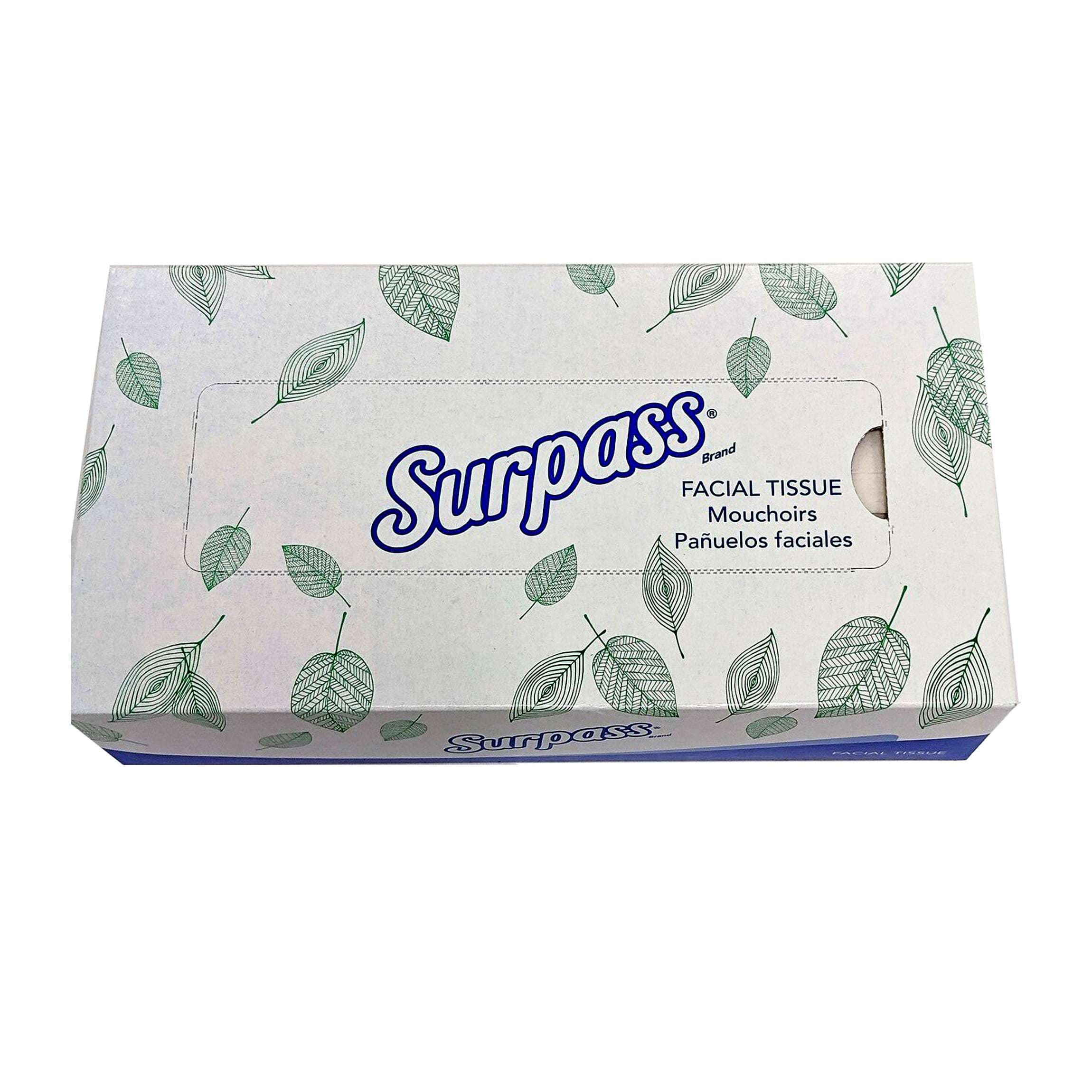 Surpass Facial Tissue, 2-Ply, White, Flat Box - Image 3