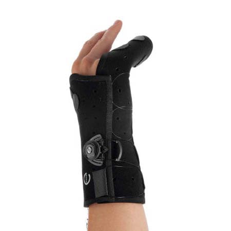 Exos Boxer Fracture Brace Black Boa Lacing System with Hook and Loop Closure, Small, Left Hand - Each - Image 1