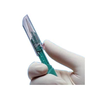 Aspen Surgical Bard-parker Protected Disposable Scalpels, Size 10, Sterile - Case of 100 - Image 1