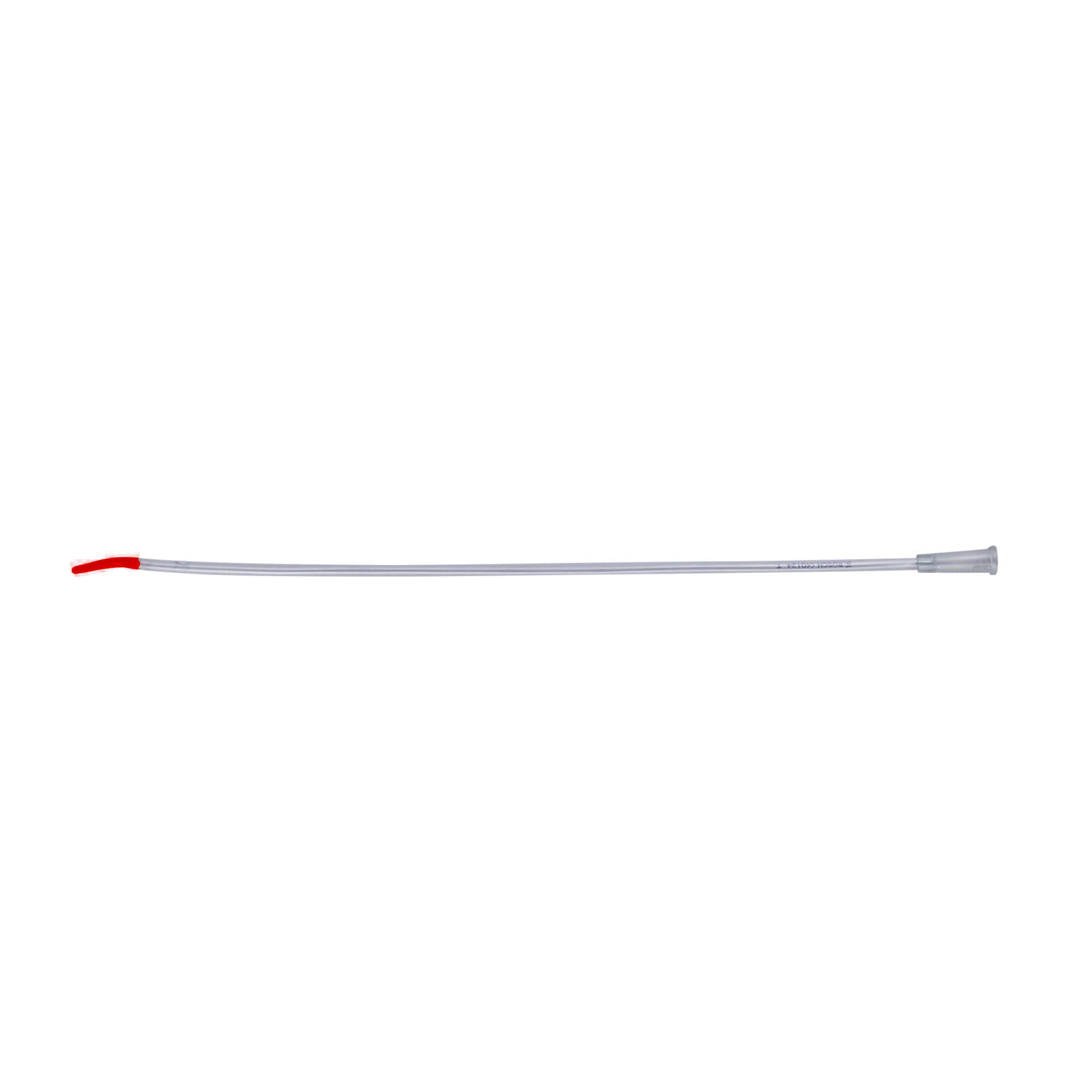 Rusch Tiemann Tip Siliconized Intermittent Catheter, 18 Fr 16", Red - Each - Image 1
