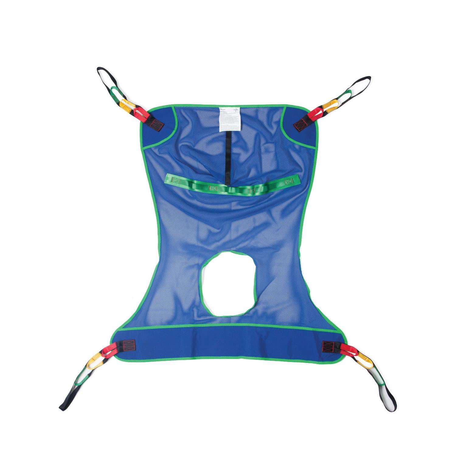 Medline Reusable Full-Body Patient Sling With Commode Opening, Mesh, Large - Image 1