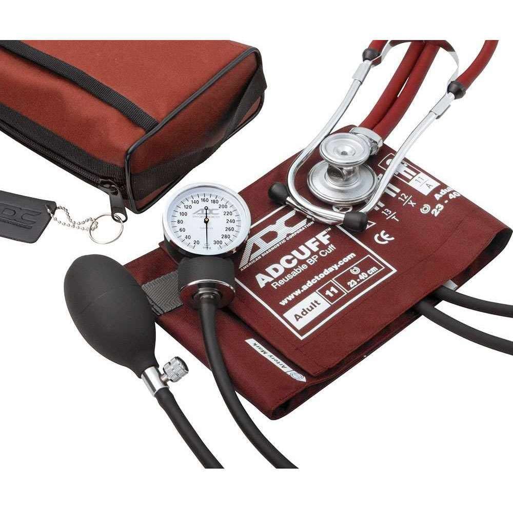 ADC Pro's Combo II SR Pocket Aneroid & Sprague Kit, Red, Adult - Image 1