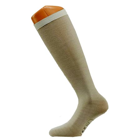 Juzo Silver Full Foot Knee High Stocking Liner, Large - Pair - Image 1