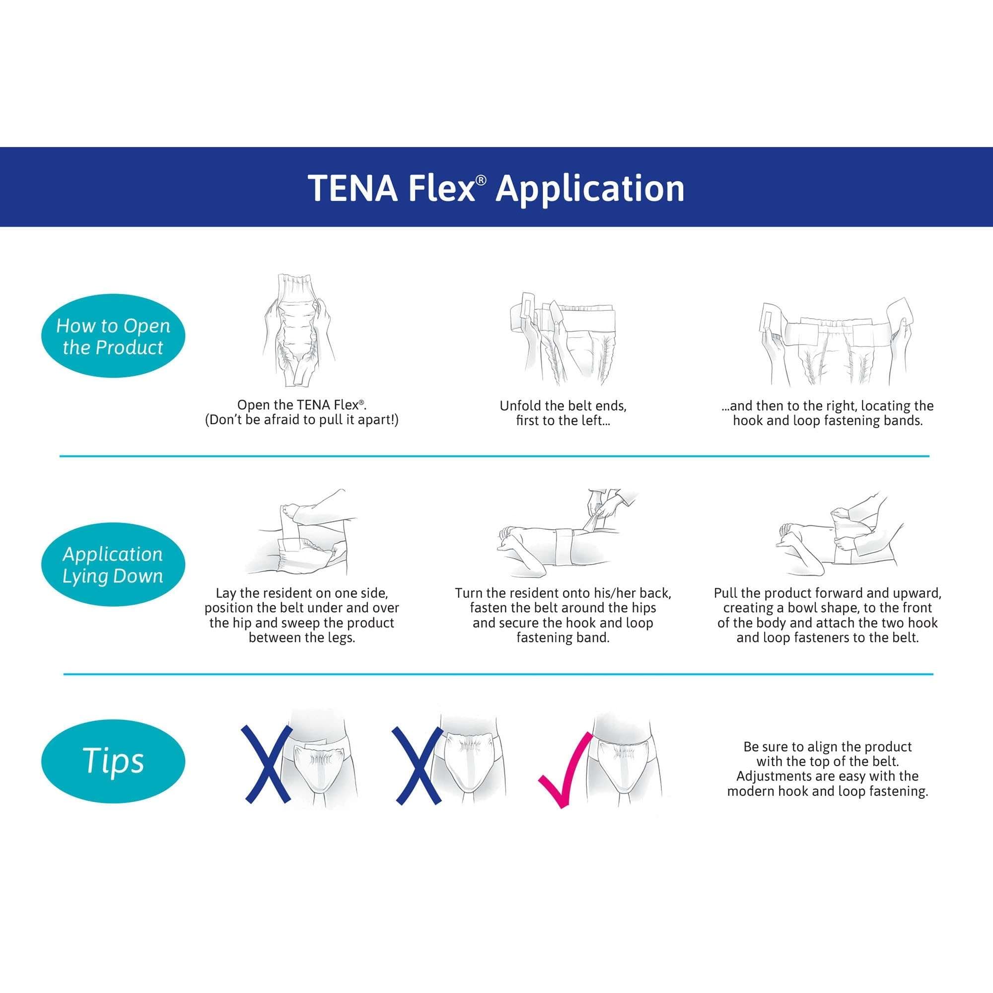 TENA Proskin Flex Super Belted Incontinence Briefs - Image 5