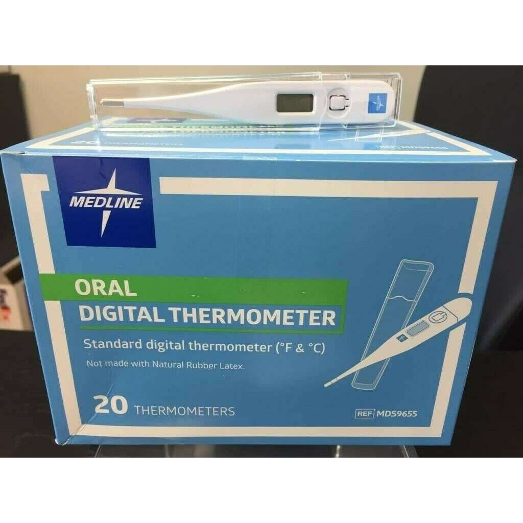 Medline 60-Second Oral Digital Stick Thermometer - Case of 200 - Image 1