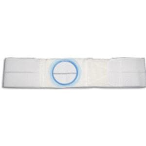 Nu-Hope 3" Flat Panel Ostomy Support Belt, 2-3/4", White, Large, Prolapse Flap - Each - Image 1