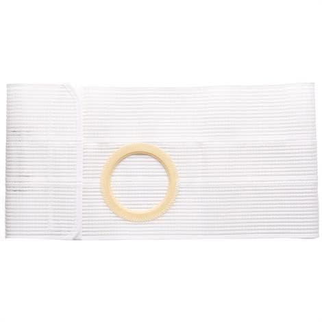 Nu-Hope 9" Ostomy Support Belt without Prolapse Flap, No Hole Large, White - Image 1
