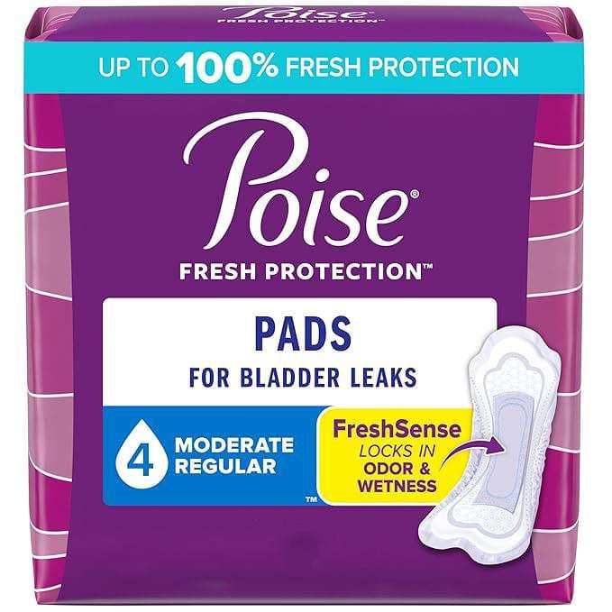 Poise Fresh Protection Bladder Control Pad, Moderate, Regular - Package of 20 - Image 1