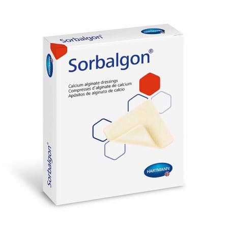 Sorbalgon Calcium Alginate Dressing, 4 x 8 Inch - Box of 5 - Image 1