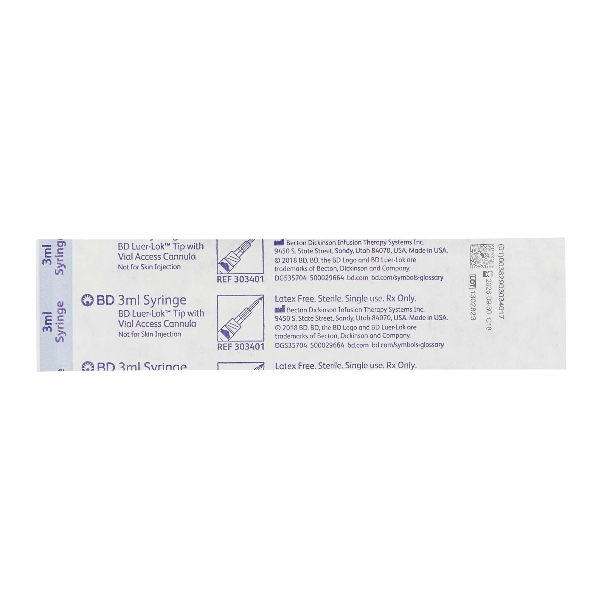 BD 3 mL Syringe with Vial Access Cannula, 15 Gauge - Image 3