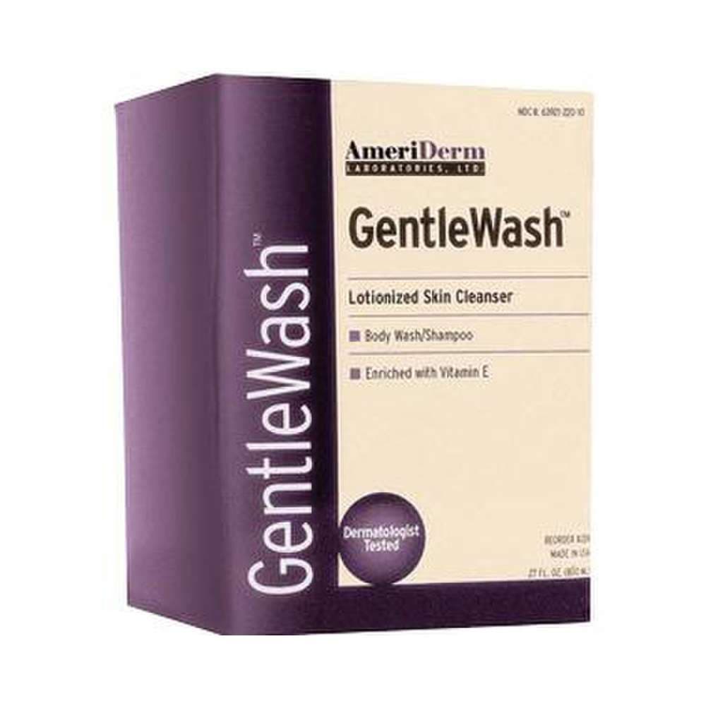 Ameriderm GentleWash Lotionized Skin Cleanser, , Dispenser Bottle, 800 ML - Case of 12 - Image 1