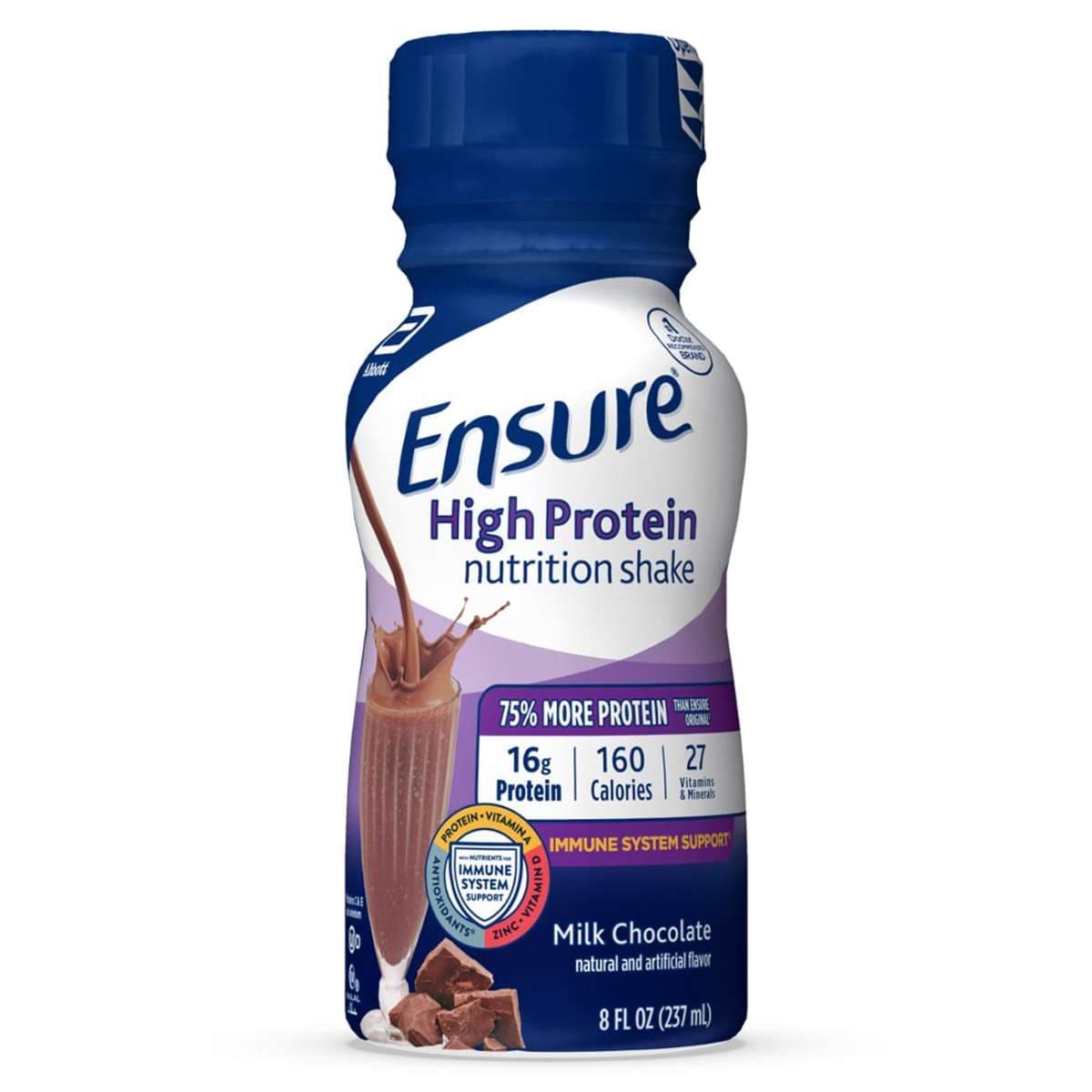 Ensure High Protein Nutritional Shake, Milk Chocolate, 8 oz - Package of 6 - Image 1