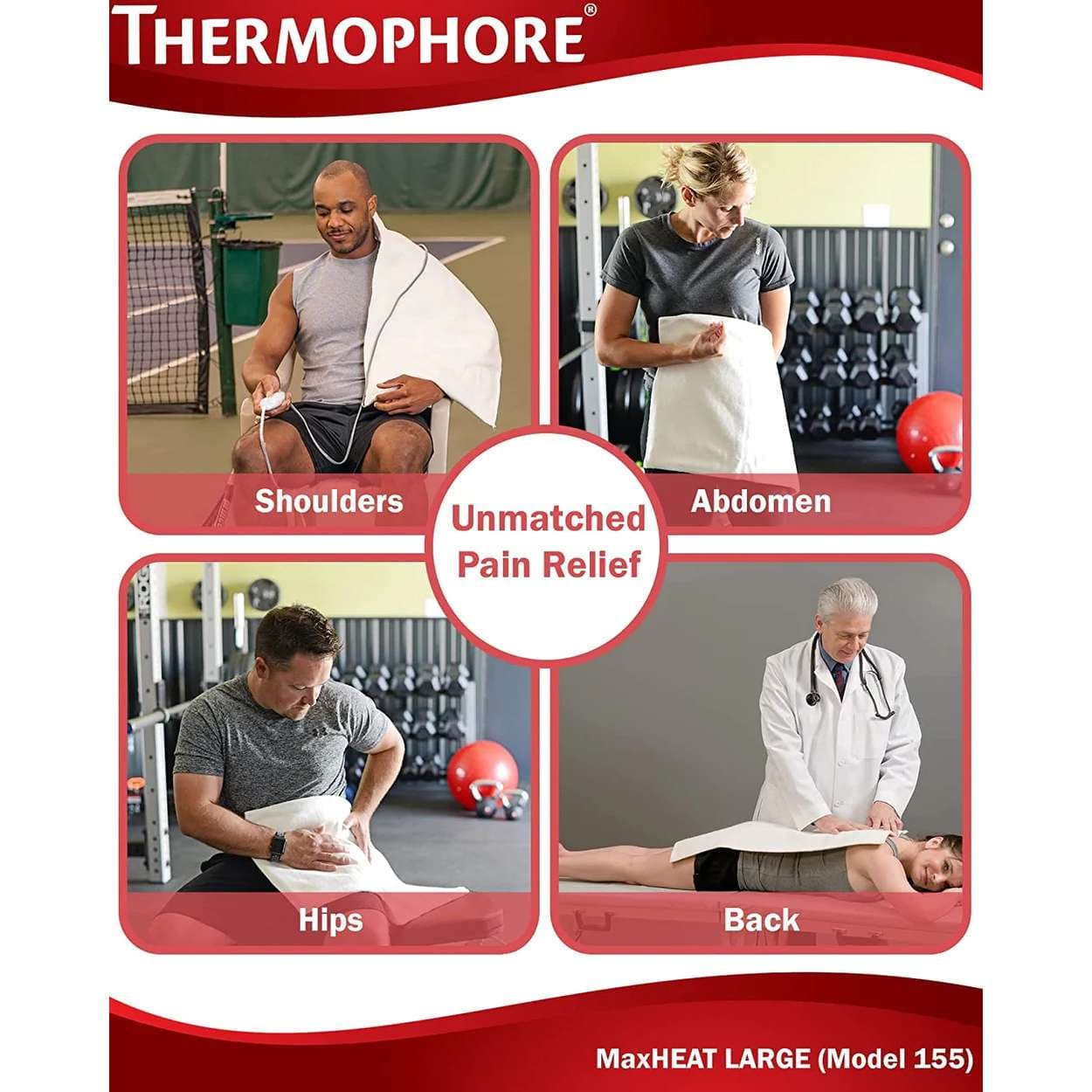 Thermophore MaxHEAT Electric Moist Heating Pad, Reusable - Image 4