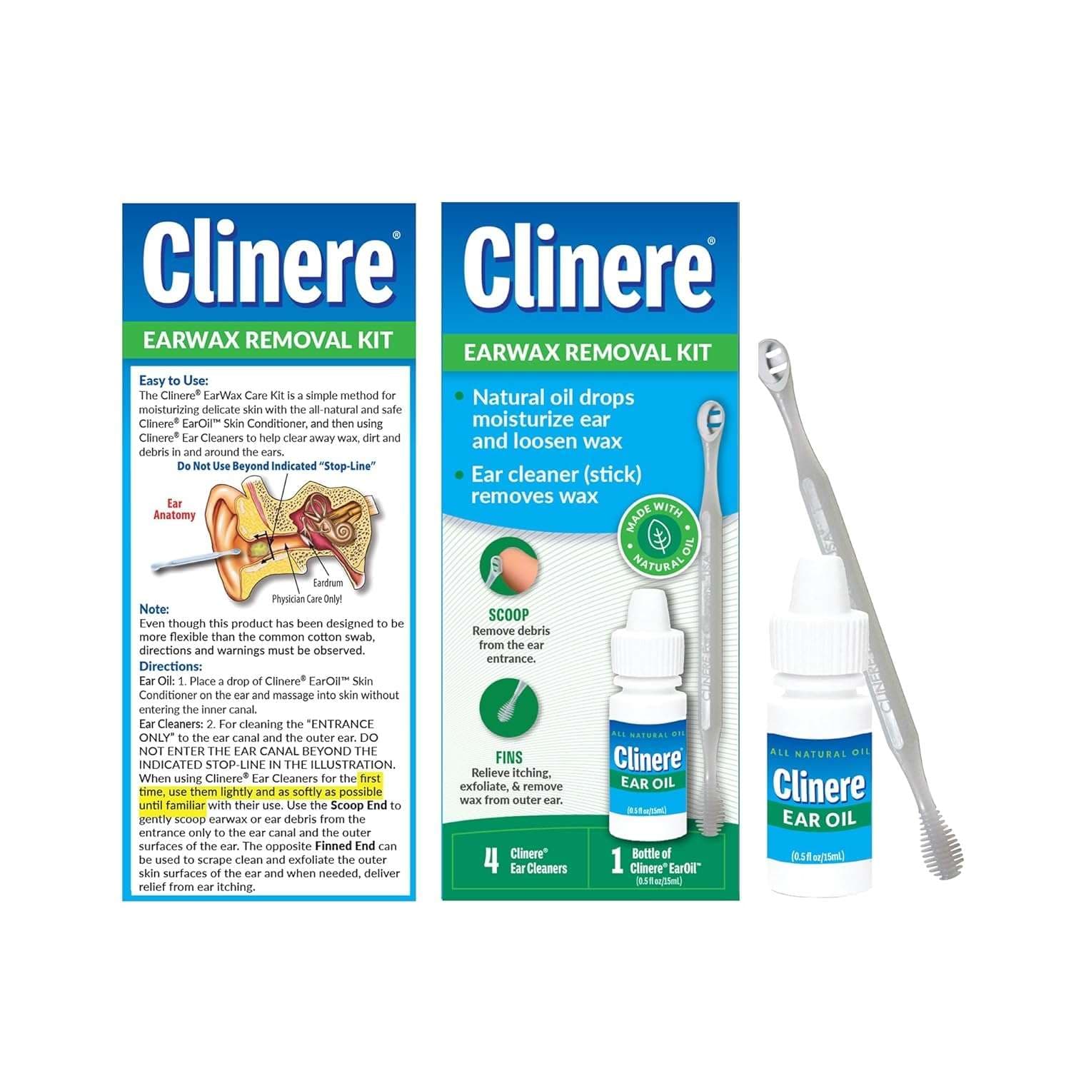 Clinere EarWax Cleaning Kit, Blue - Image 2