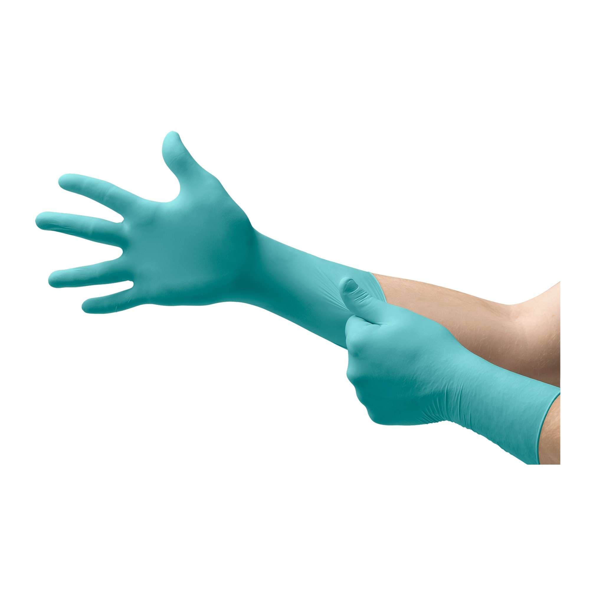 Ansell Laboratory Glove, Nitrile, Powder-Free, Small (6.5-7.0), Green, Non-Sterile - Case of 500 - Image 1