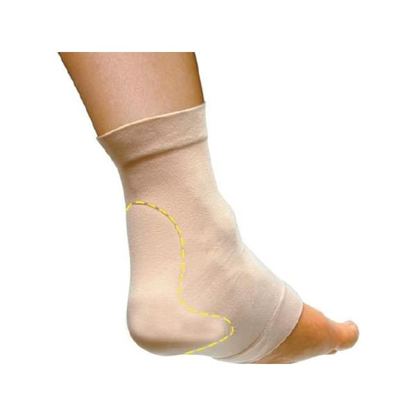 PediFix Visco-GEL Achilles Heel Protector Beige Pull-On Closed Heel-Open Toe, Small-Medium - Each - Image 1
