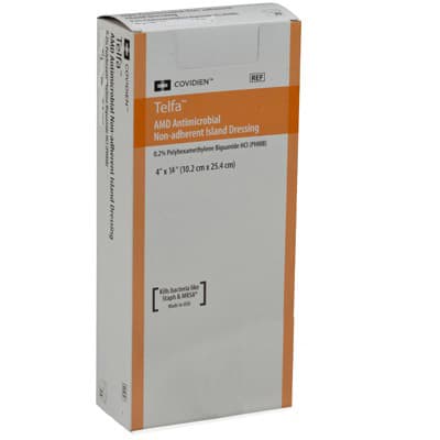 Telfa AMD Impregnated Antimicrobial Dressing, Sterile, 4" x 14" - Case of 50 - Image 1