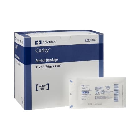 Curity Stretch Conforming Bandages, 3 x 75 Inch, Non-Sterile - Package of 12 - Image 1