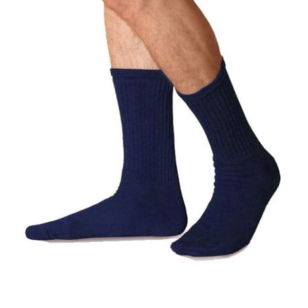 Jobst Sensifoot Crew High Compression Socks, Small, Navy - Pair - Image 1