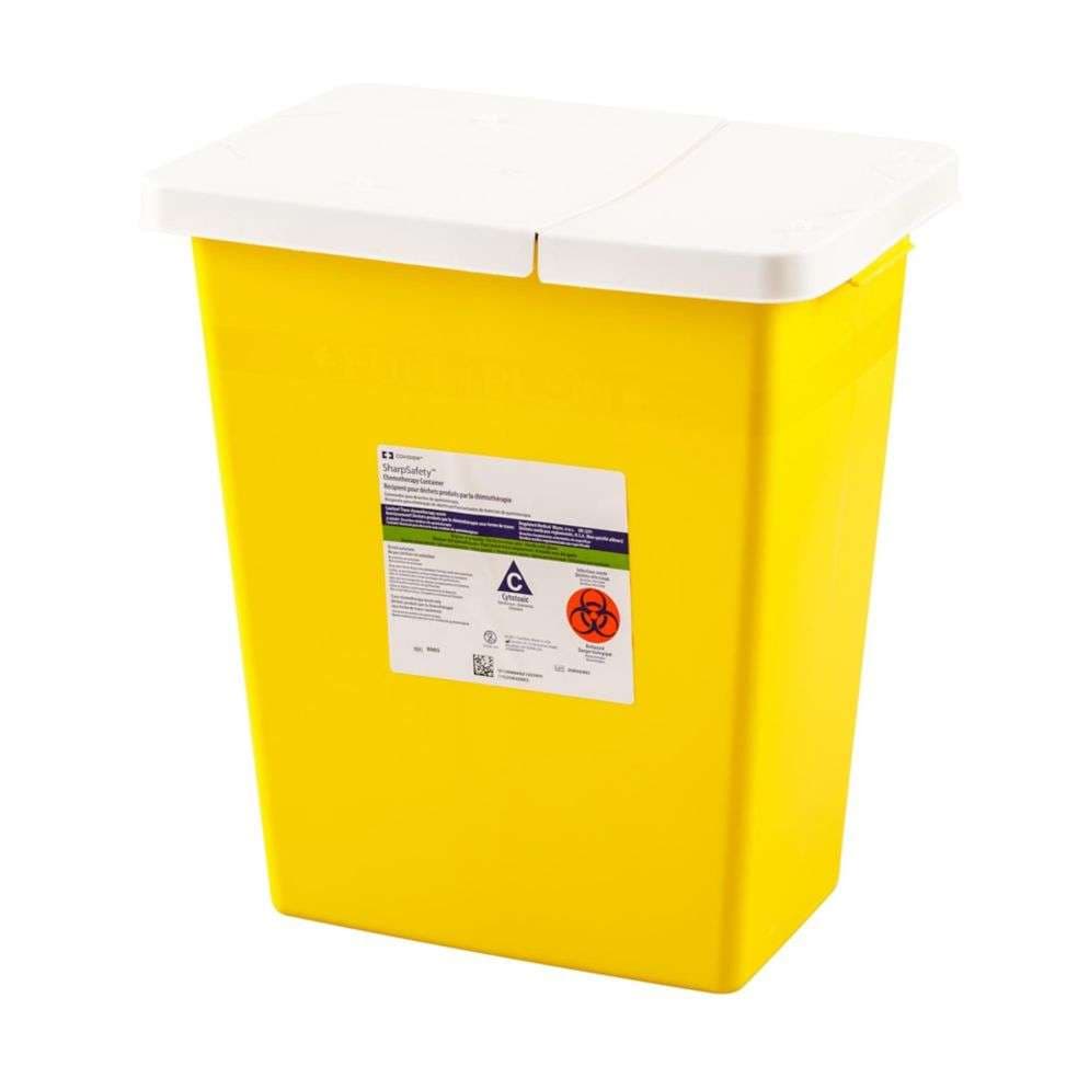 SharpSafety Trace Chemotherapy Container with Sealing Gasket Lid - Image 2