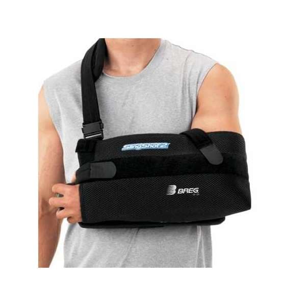 SlingShot 2 Shoulder Immobilizer Left or Right Arm, 13-1/2 to 14-1/2 Inch Forearm Circumference, Medium - Image 1