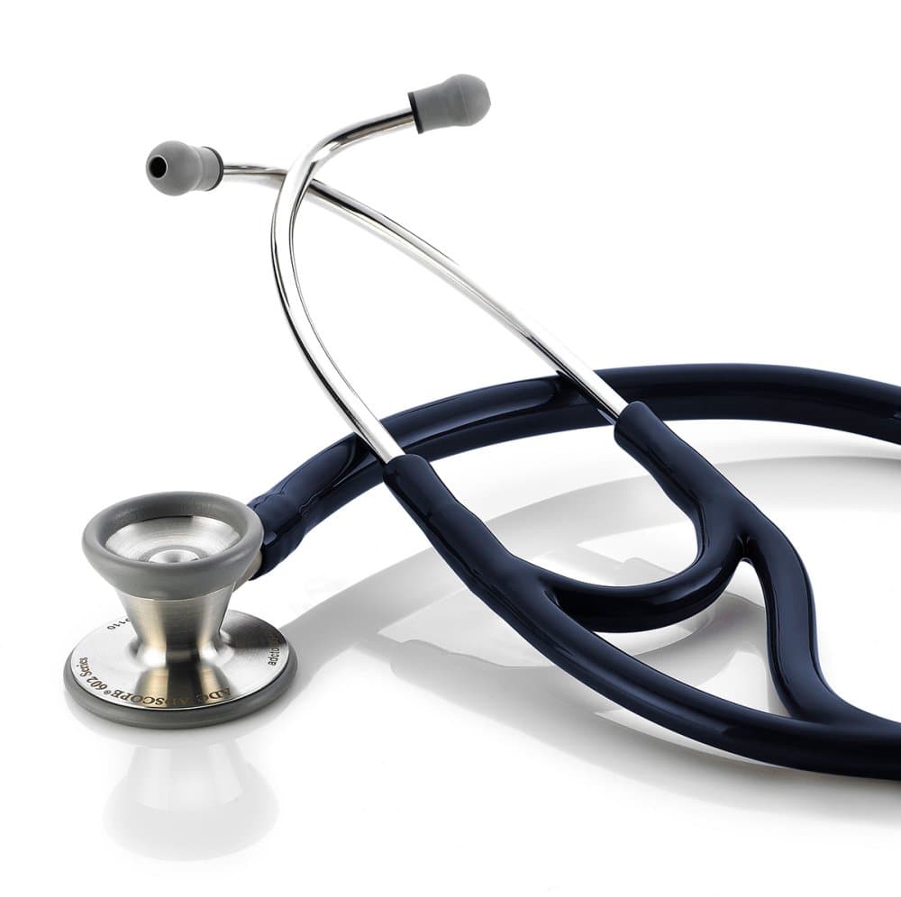 ADC Adscope Traditional Cardiology Stethoscope, Navy - Image 1