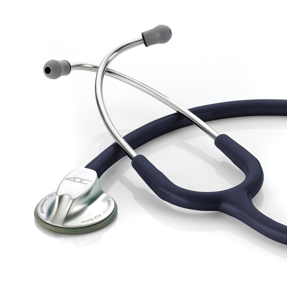 ADC Adscope Lightweight Platinum Clinician Stethoscope, Navy - Image 1