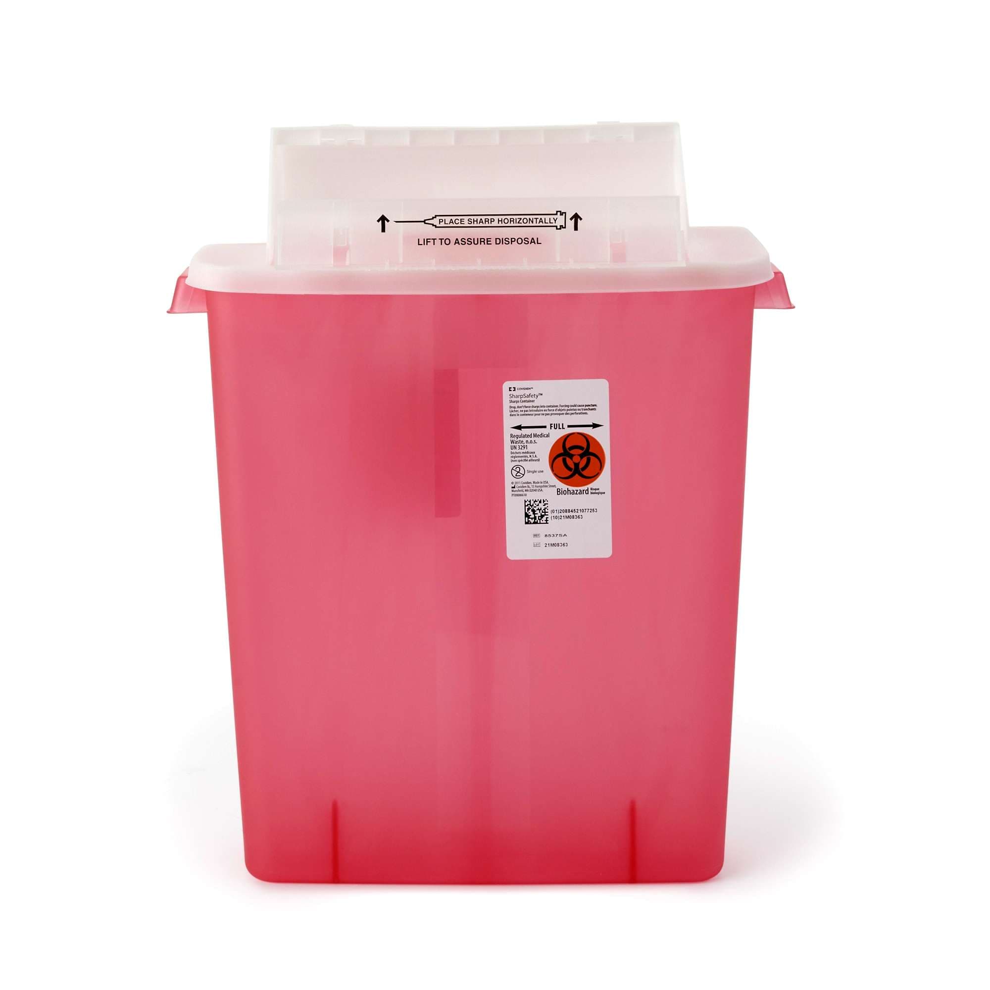 Monoject SharpStar Safety In-Room Sharps Container, 3 Gallon - Case of 10 - Image 1
