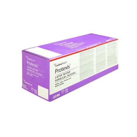 Protexis Latex Micro Surgical Glove, Powder-Free, Light Brown, Size 7 - Box of 100 - Image 1