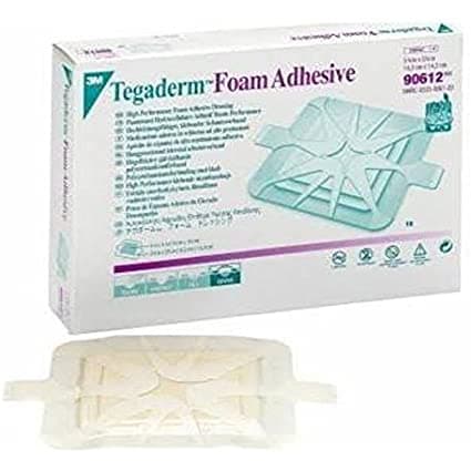 3M Tegaderm High Performance Adhesive Foam Dressing, 5-5/8" x 5-5/8" - Case of 40 - Image 1