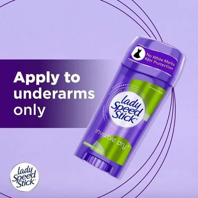 Lady Speed Stick Antiperspirant and Deodorant, Powder Fresh Scent - Image 9