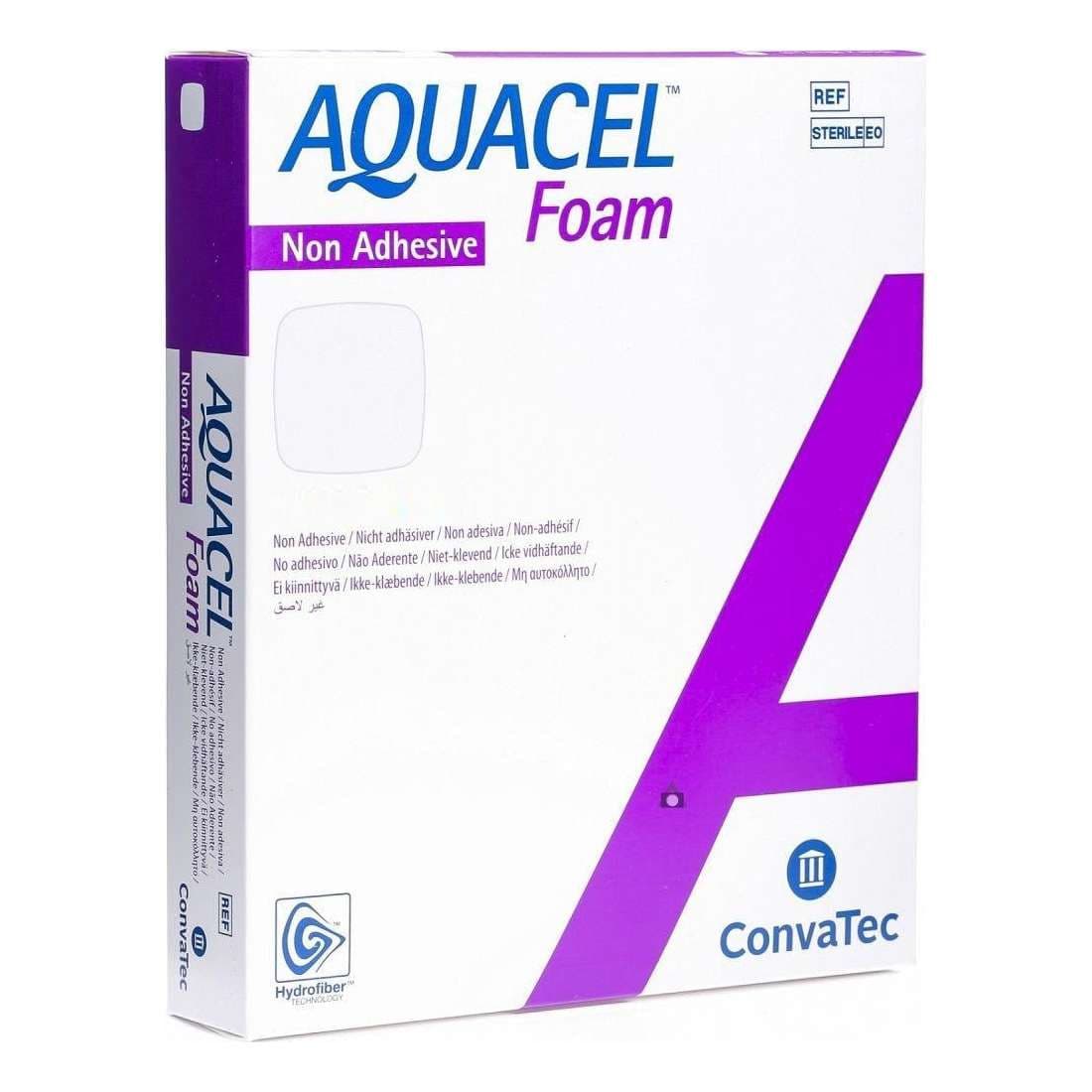 ConvaTec Aquacel Non-Adhesive Foam Dressing, 6 x 8 Inch - Box of 5 - Image 1