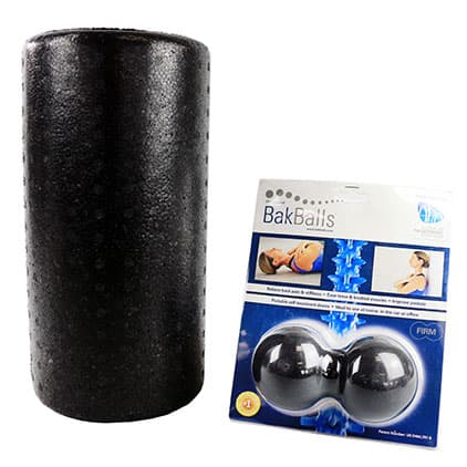 Bakballs Firm Mobility Kit, Black With Black Foam Roller - Image 1