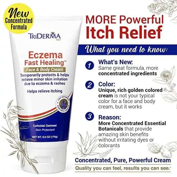 Triderma Eczema Fast Healing Face & Body Cream, 6 oz - Image 3