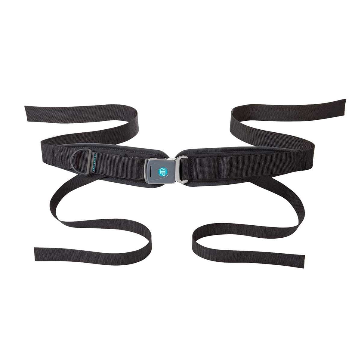 Bodypoint® Center-Pull 4-point padded hip belt with Rehab Latch™ buckle - Large-L62 with Flat-Mount™ with framesaver clamp - Image 1