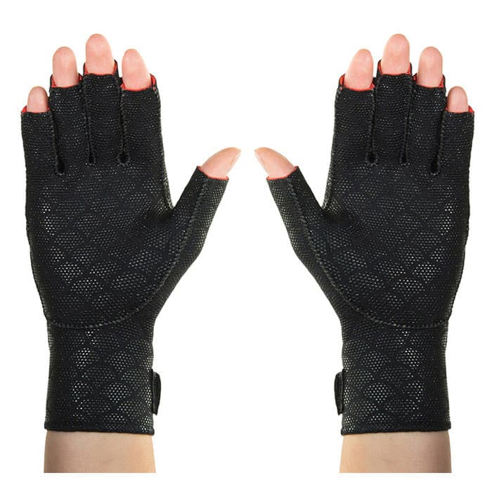 Thermoskin Premium Arthritis Gloves, Black, Small - Pair - Image 1