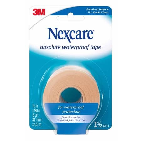3M Nexcare Absolute Waterproof Tape, 1-1/2 Inch x 5 Yard - Case of 24 - Image 1